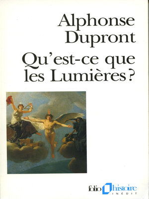 cover image of Qu'est-ce que les Lumières ?